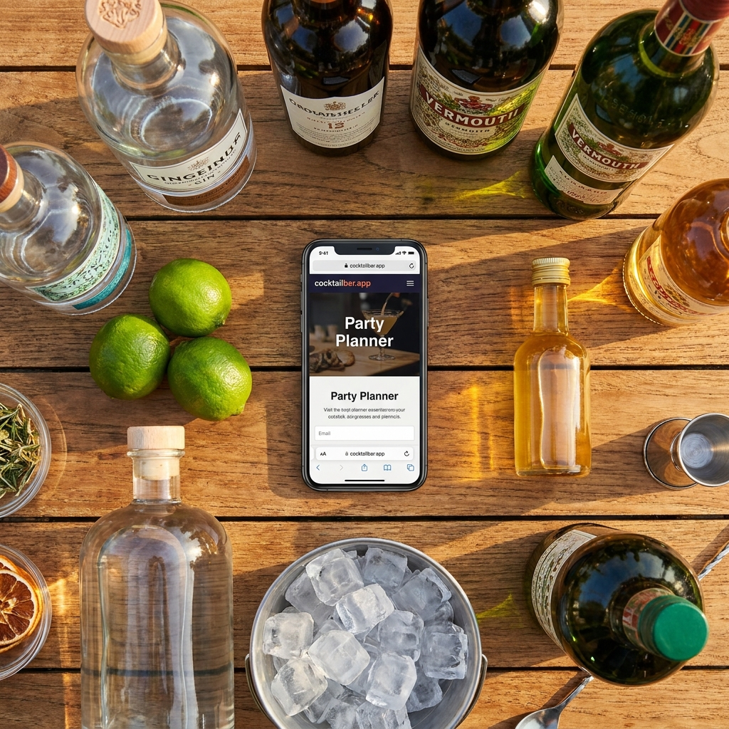 Cocktailparty Einkaufsliste: was du wirklich brauchst