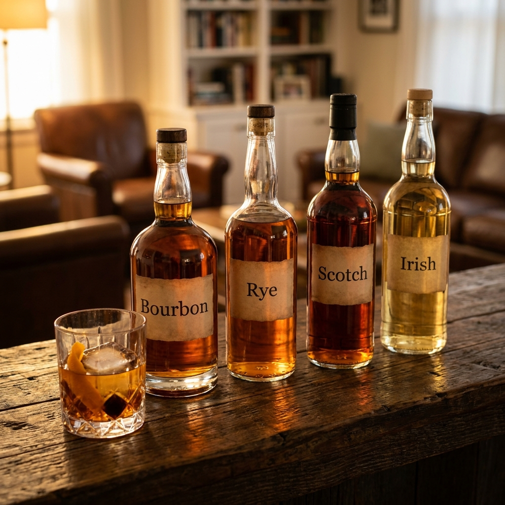 Bourbon, Rye, Scotch, Irish: die Unterschiede